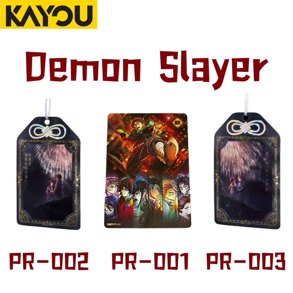 Anime Merchandise For Kids - Kayou Demon Slayer Promotion Cards PR001-003