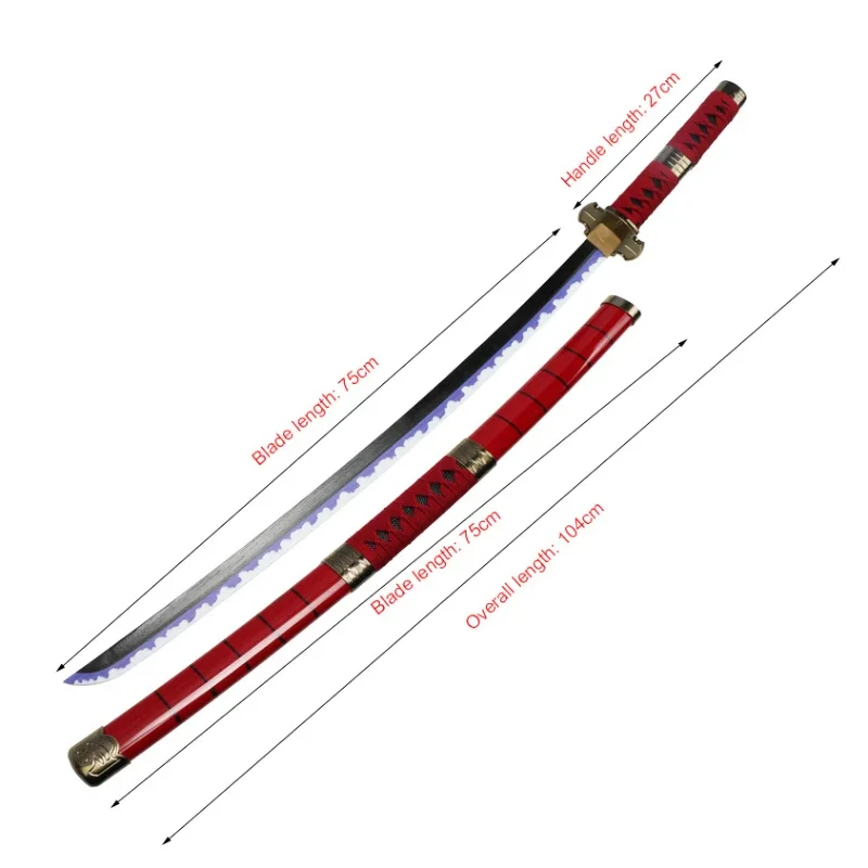 2026 Roronoa Zoro Katana Anime - Cosplay Prop Sword 评论和价格