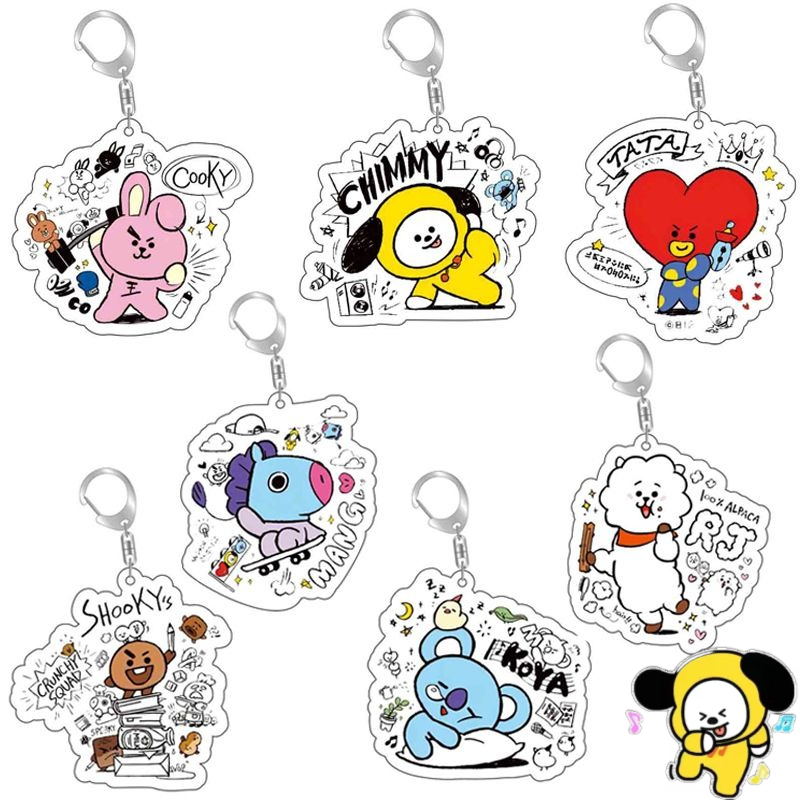 BT21 anime cartoon cute acryli - Anime Merchandise Wholesale 评论和价格