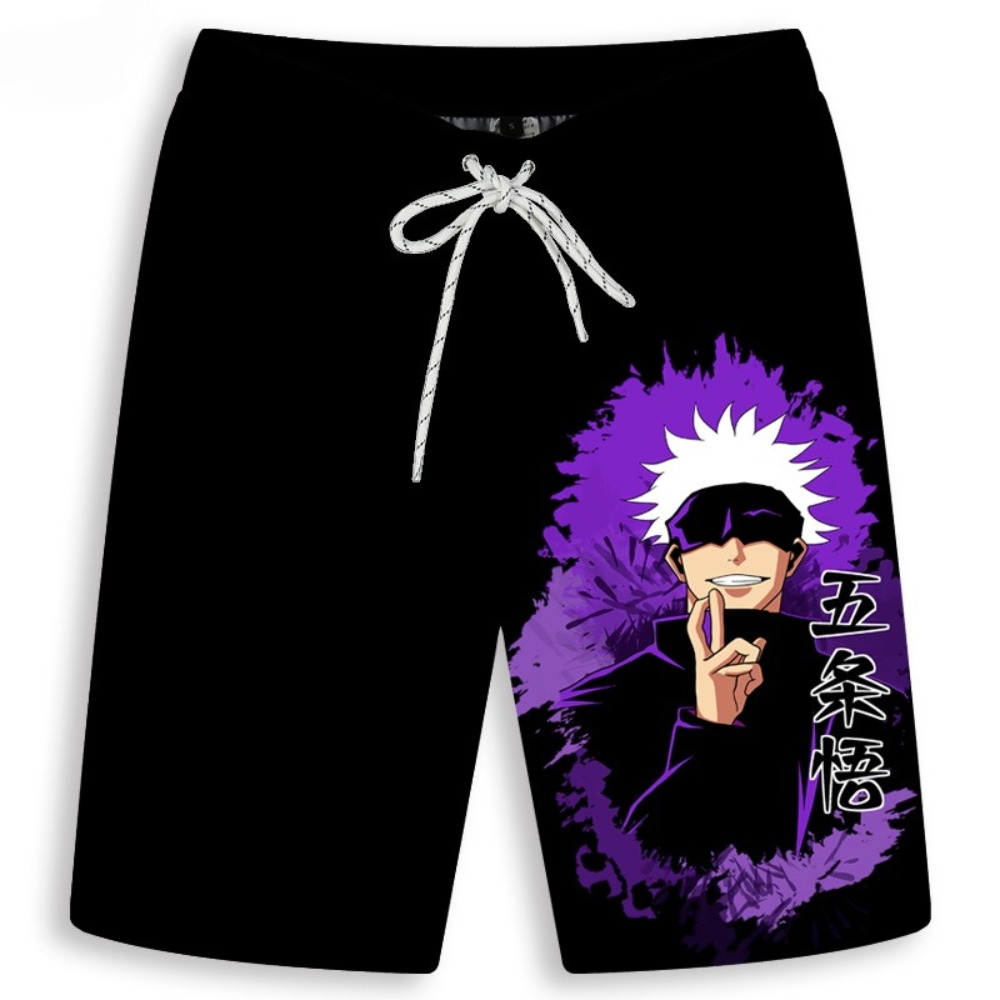 Men's Gojo Satoru Printed Shor - Anime Merchandise Store Japan 评论和价格