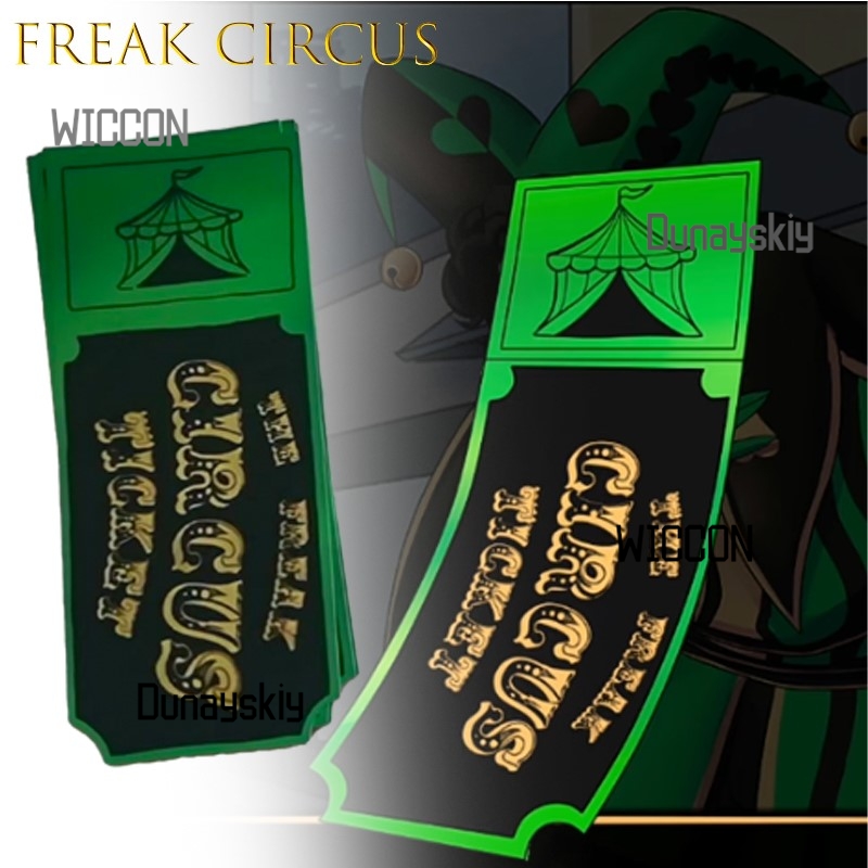 Freak Circus Ticket Card Red G - Anime Merchandise Europe 评论和价格