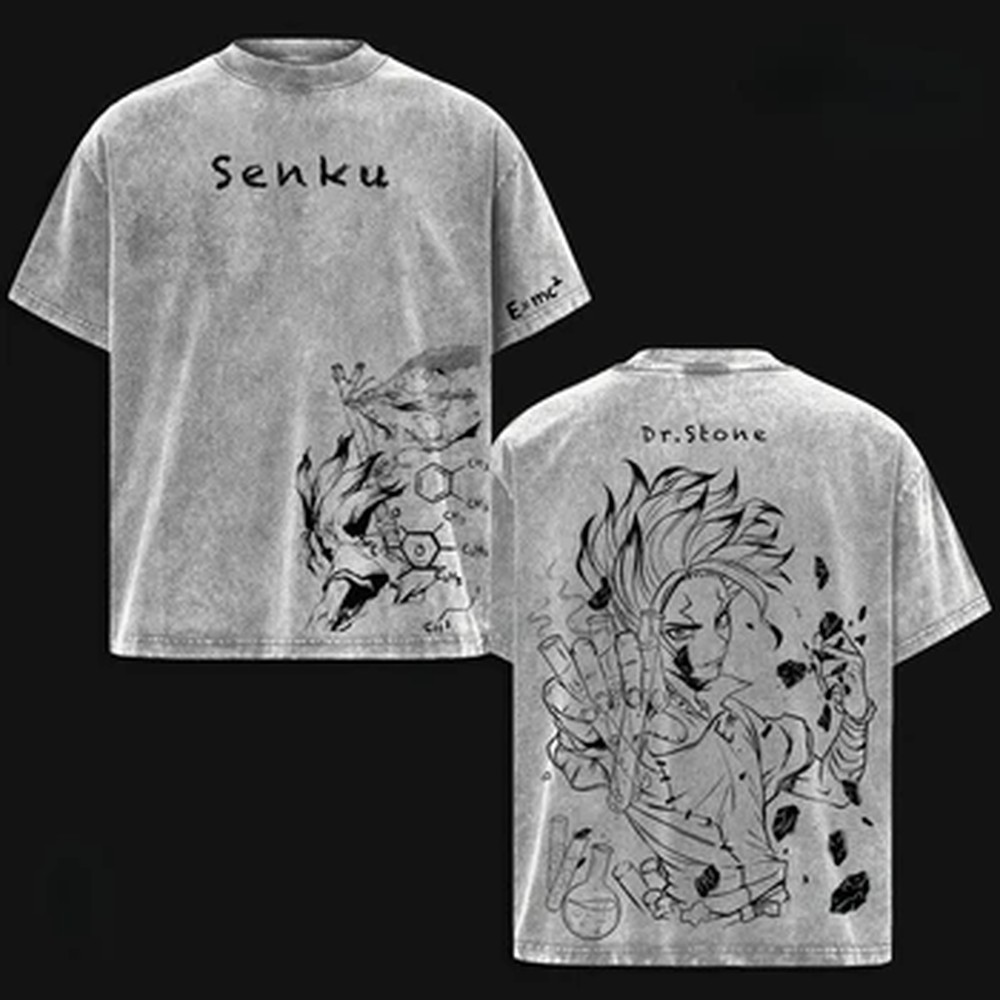 Ishigami Senkuu Dr.STONE T-shi - Anime Merchandise Clothes 评论和价格