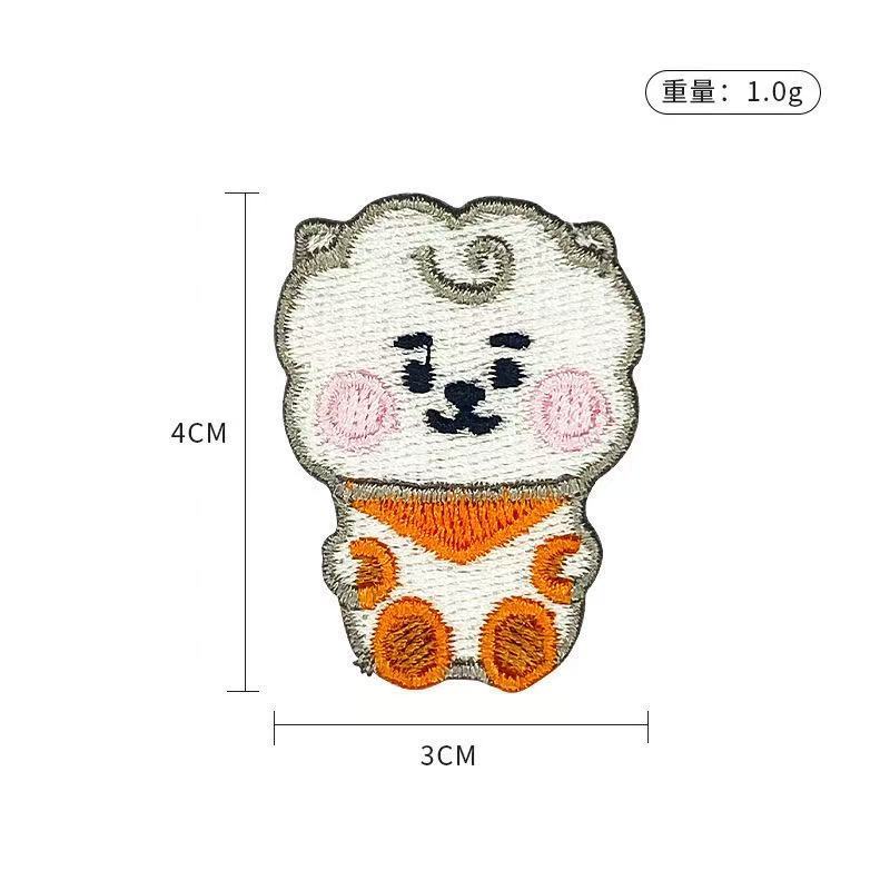 BT21 cartoon cute embroidered  - Anime Merchandise Wholesale 评论和价格