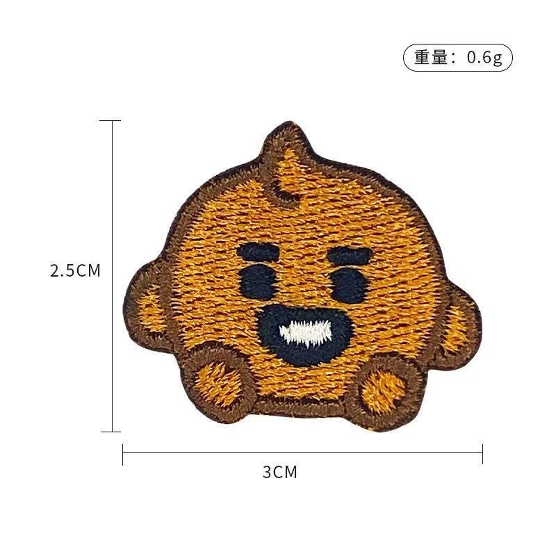 BT21 cartoon cute embroidered  - Anime Merchandise Wholesale 评论和价格