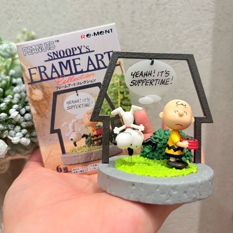 Rement Peanuts Snoopy Frame Ar - Figure Display Box 评论和价格