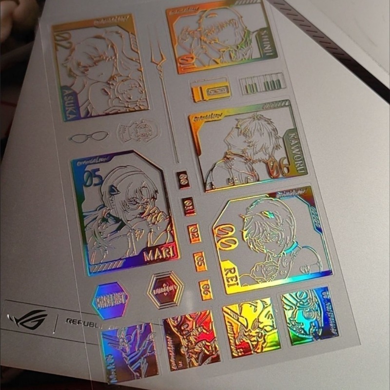 EVA Laser Sticker Shinji Rei A - Evangelion Anime Merchandise 评论和价格